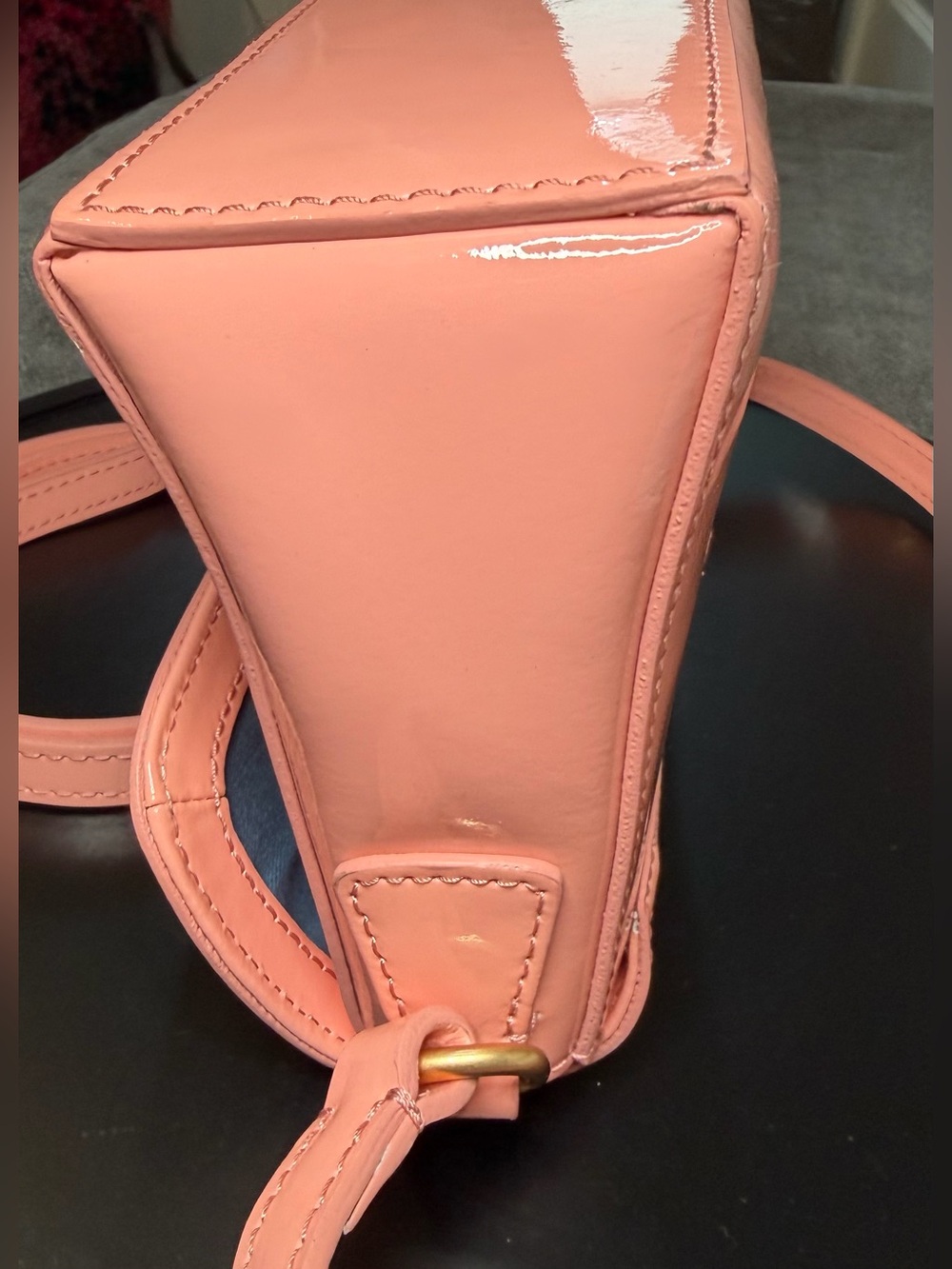 Dooney & Bourke Pink Patent Leather Kyra Shoulder Bag - Picture 7 of 10